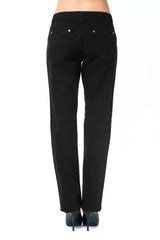 Ungaro Fever Black Cotton Women’s Pant - Trousers