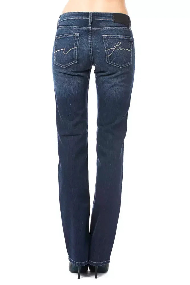 Ungaro Fever Blue Cotton Women Jeans - Jeans