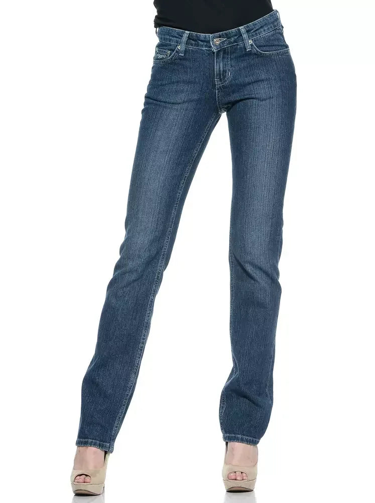 Ungaro Fever Blue Cotton Women Jeans - Jeans
