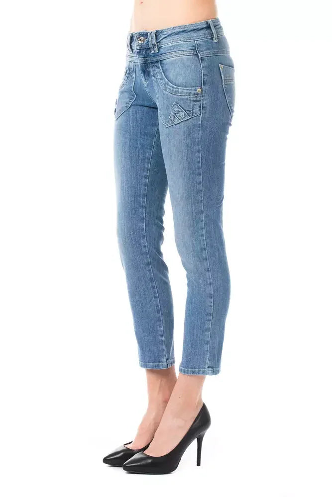 Ungaro Fever Light Blue Cotton Women Jeans - Jeans