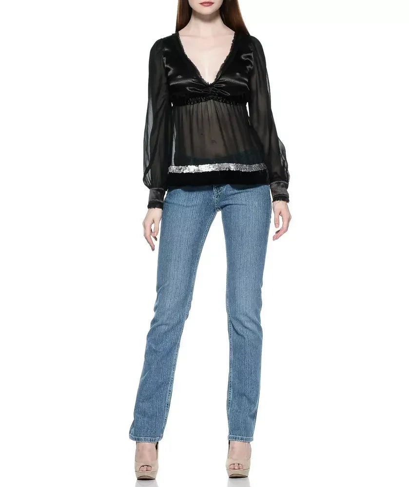 Ungaro Fever Light Blue Cotton Women Jeans - Jeans