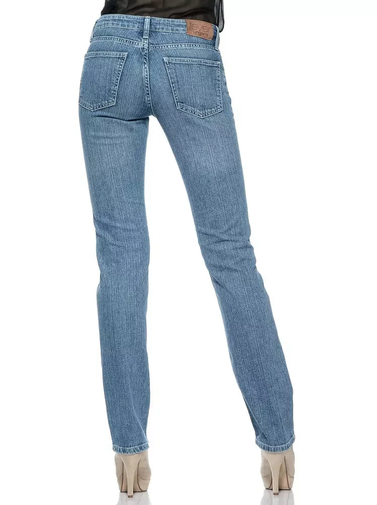 Ungaro Fever Light Blue Cotton Women Jeans - Jeans