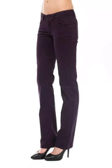 Ungaro Fever Purple Cotton Women Pant - Trousers