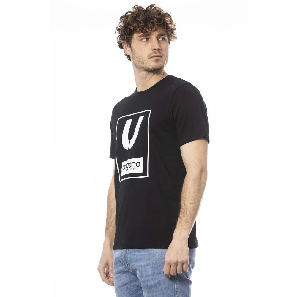 Ungaro Sport Black Cotton Men T-Shirt - T-Shirts