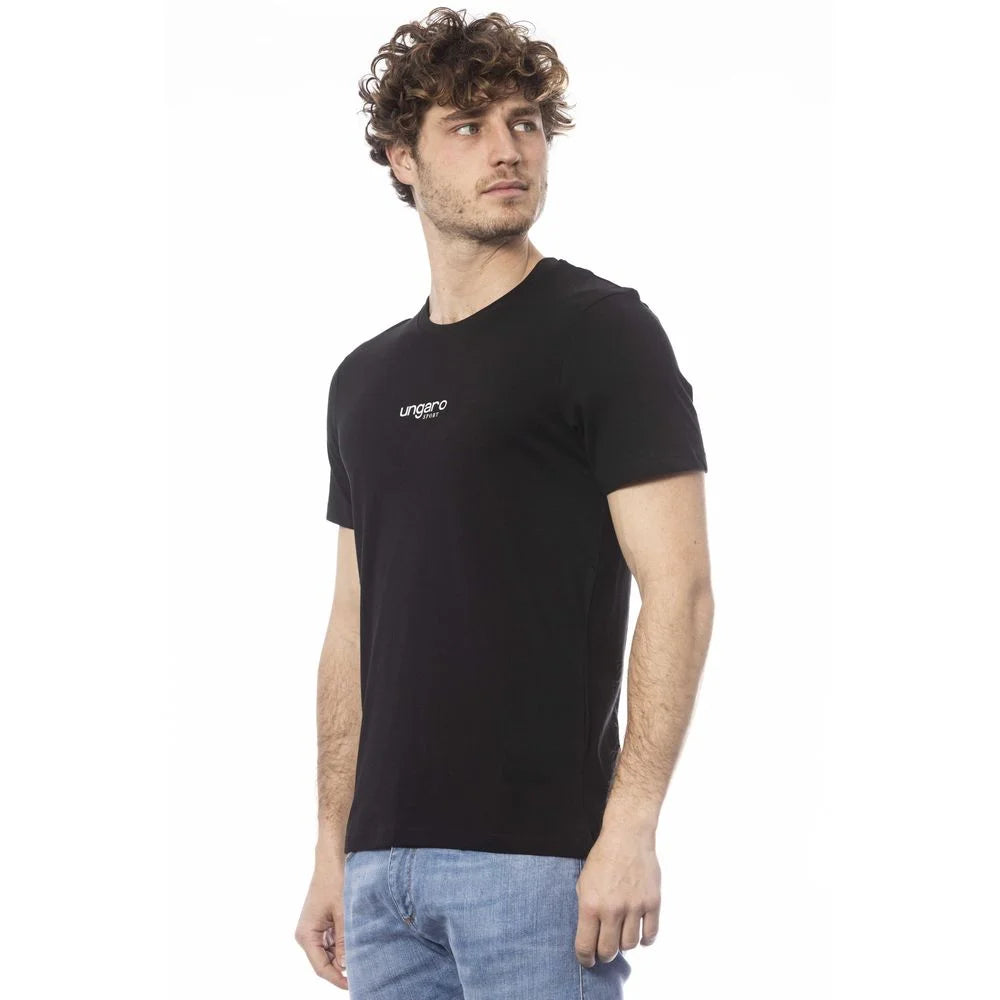 Ungaro Sport Black Cotton Men T-Shirt - T-Shirts
