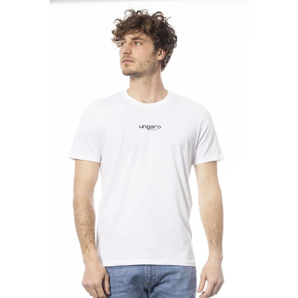 Ungaro Sport White Cotton Men’s T-Shirt - T-Shirts