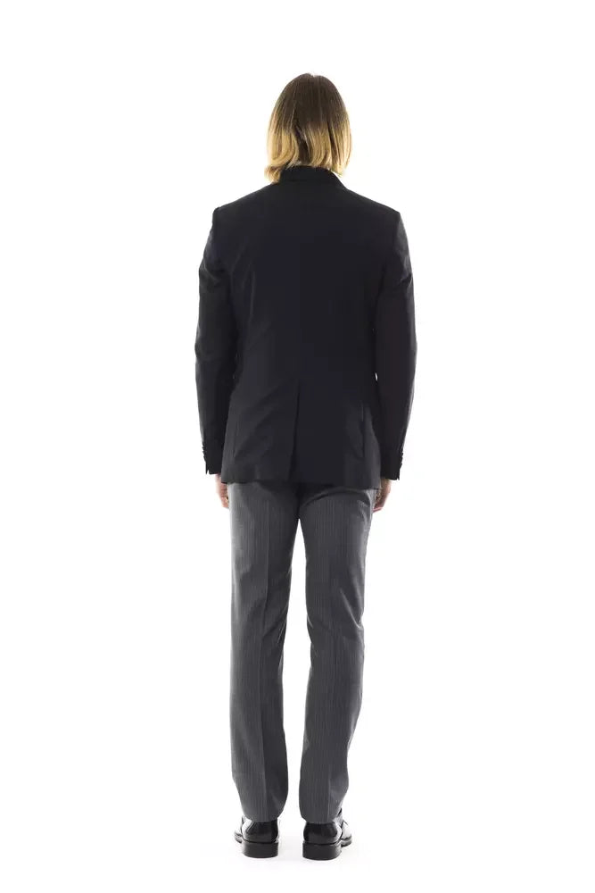 Uominitaliani Black Wool Mens Blazer - Sport Jackets