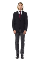 Uominitaliani Black Wool Mens Blazer - Sport Jackets