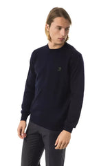 Uominitaliani Blue Merino Wool Men’s Sweater - Sweaters