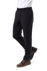 Uominitaliani Gray Wool Men’s Suit Pant - IT52 | XL - Trousers