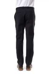 Uominitaliani Gray Wool Men’s Suit Pant - IT52 | XL - Trousers