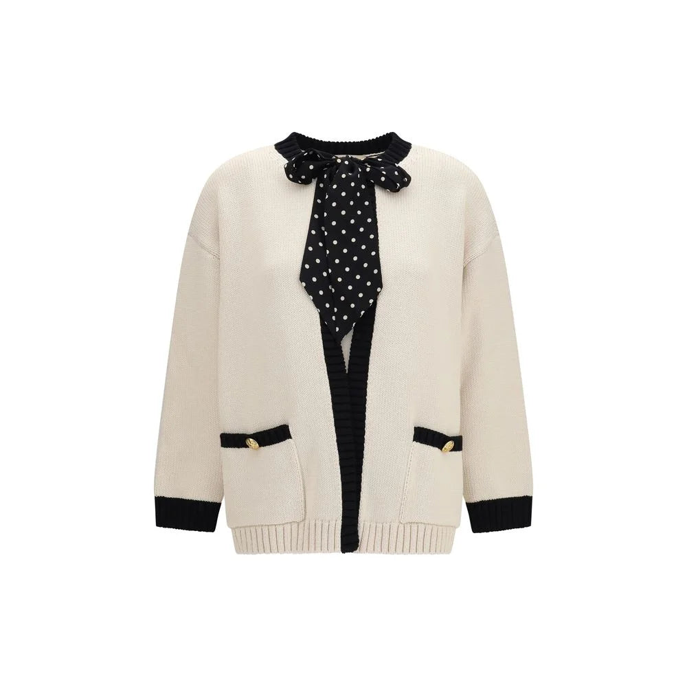 Valentino Beige Cotton Cardigan - M