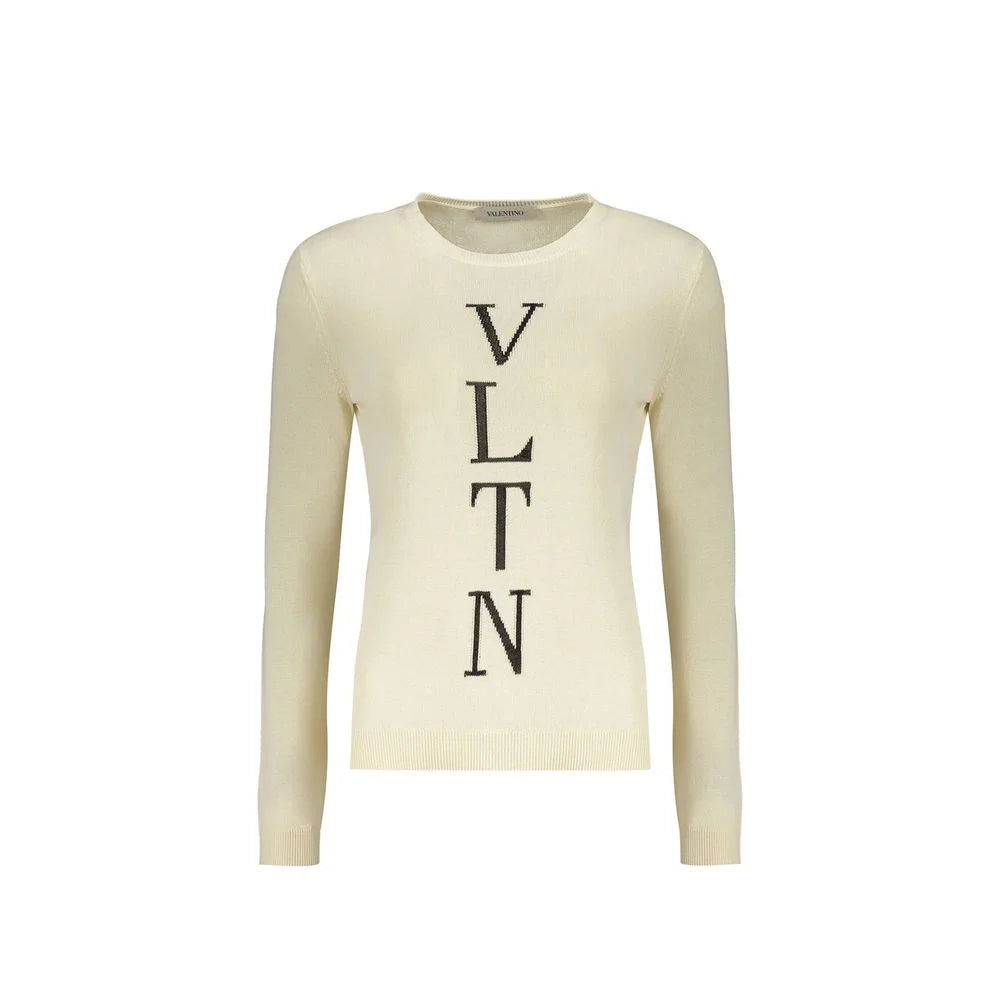 Valentino Beige Cotton Sweatshirt