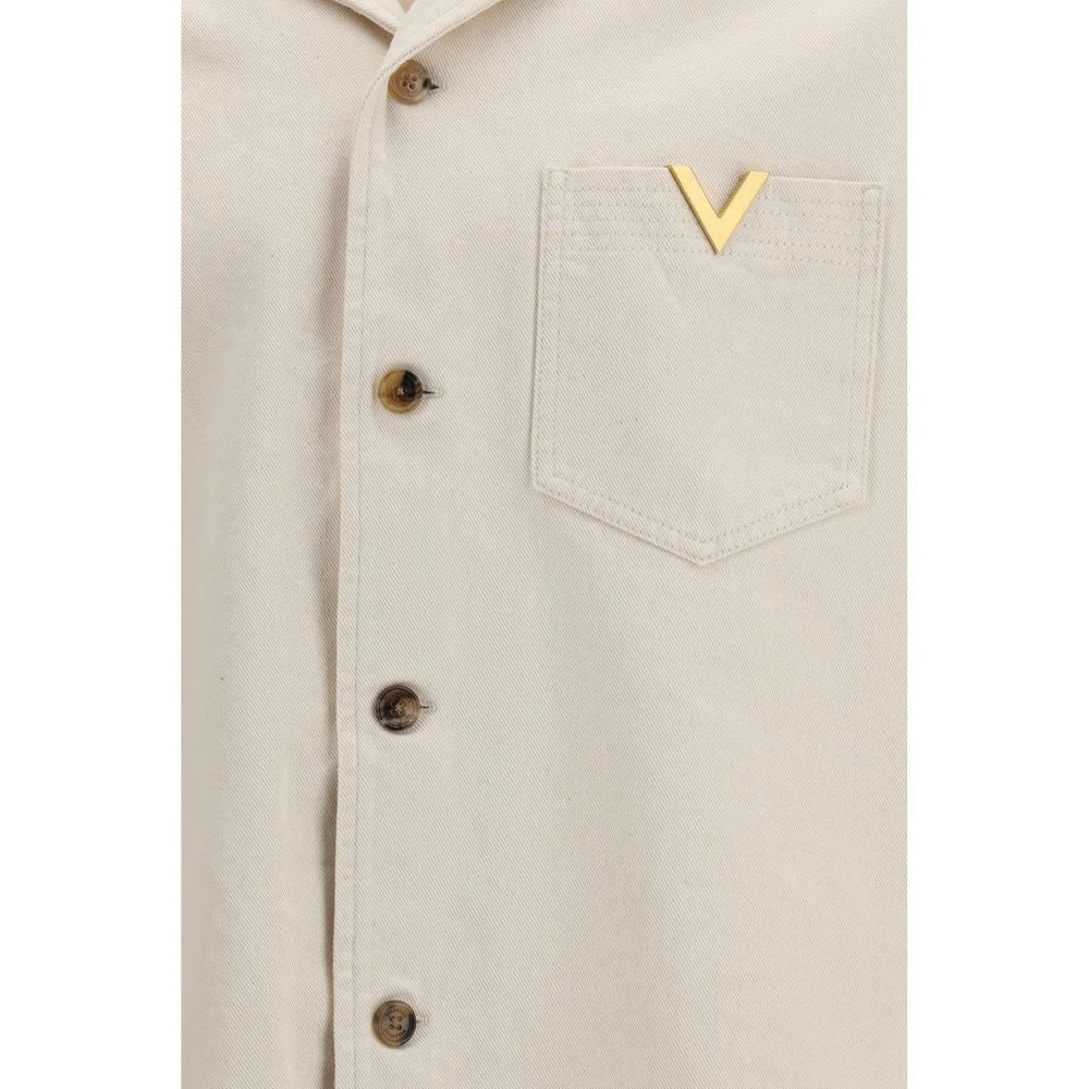 Valentino Beige Denim Shirt