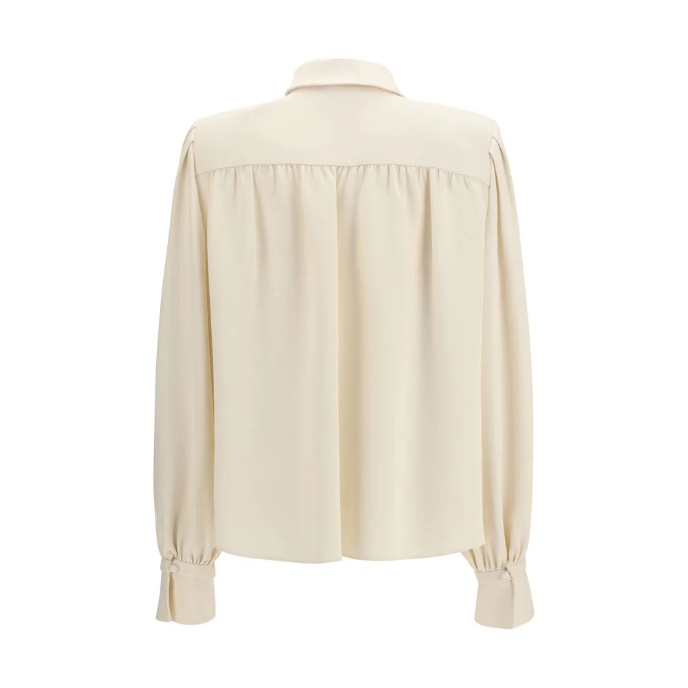 Valentino Beige Silk Shirt
