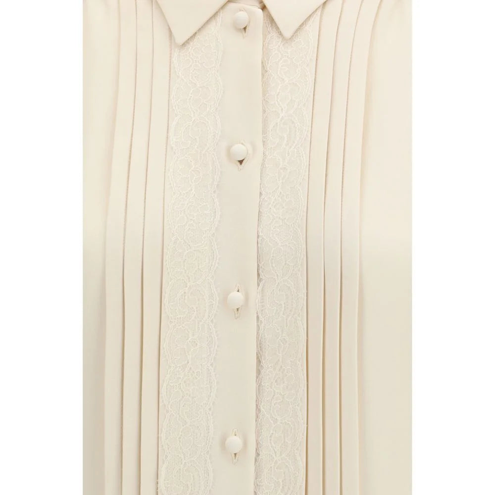 Valentino Beige Silk Shirt