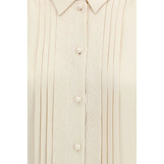 Valentino Beige Silk Shirt