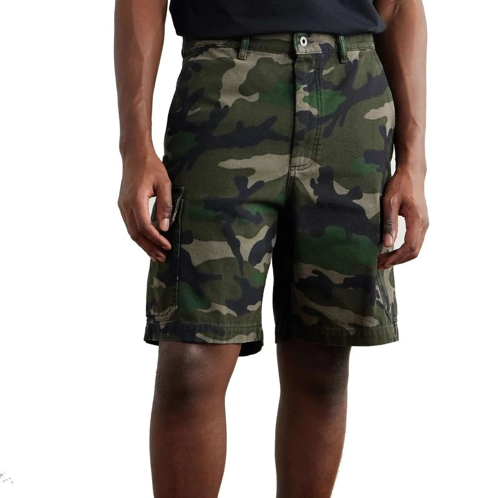 Valentino Bicolor Cotton Cargo Shorts - 48 | M