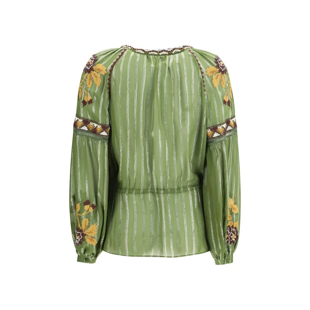 Valentino Bicolor Silk Pattern Shirt - IT44 | L