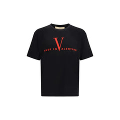 Valentino Black Cotton T-Shirt