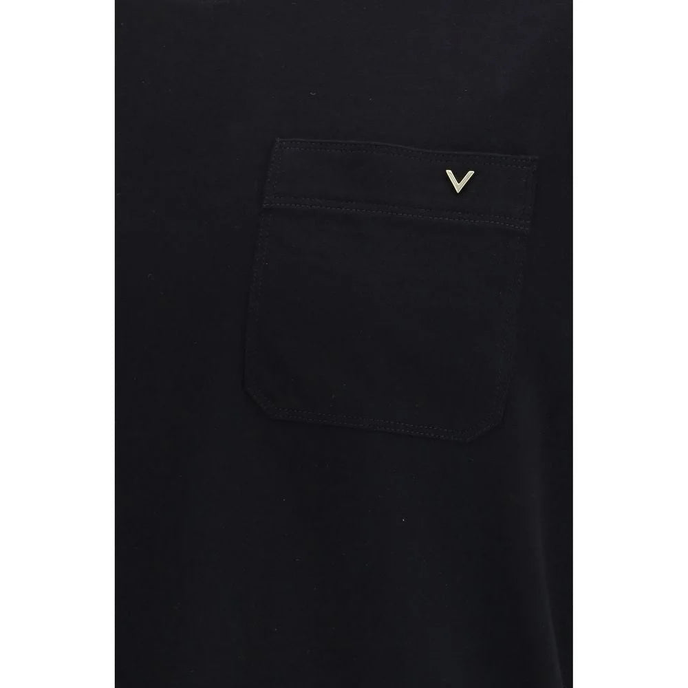 Valentino Black Cotton T-Shirt