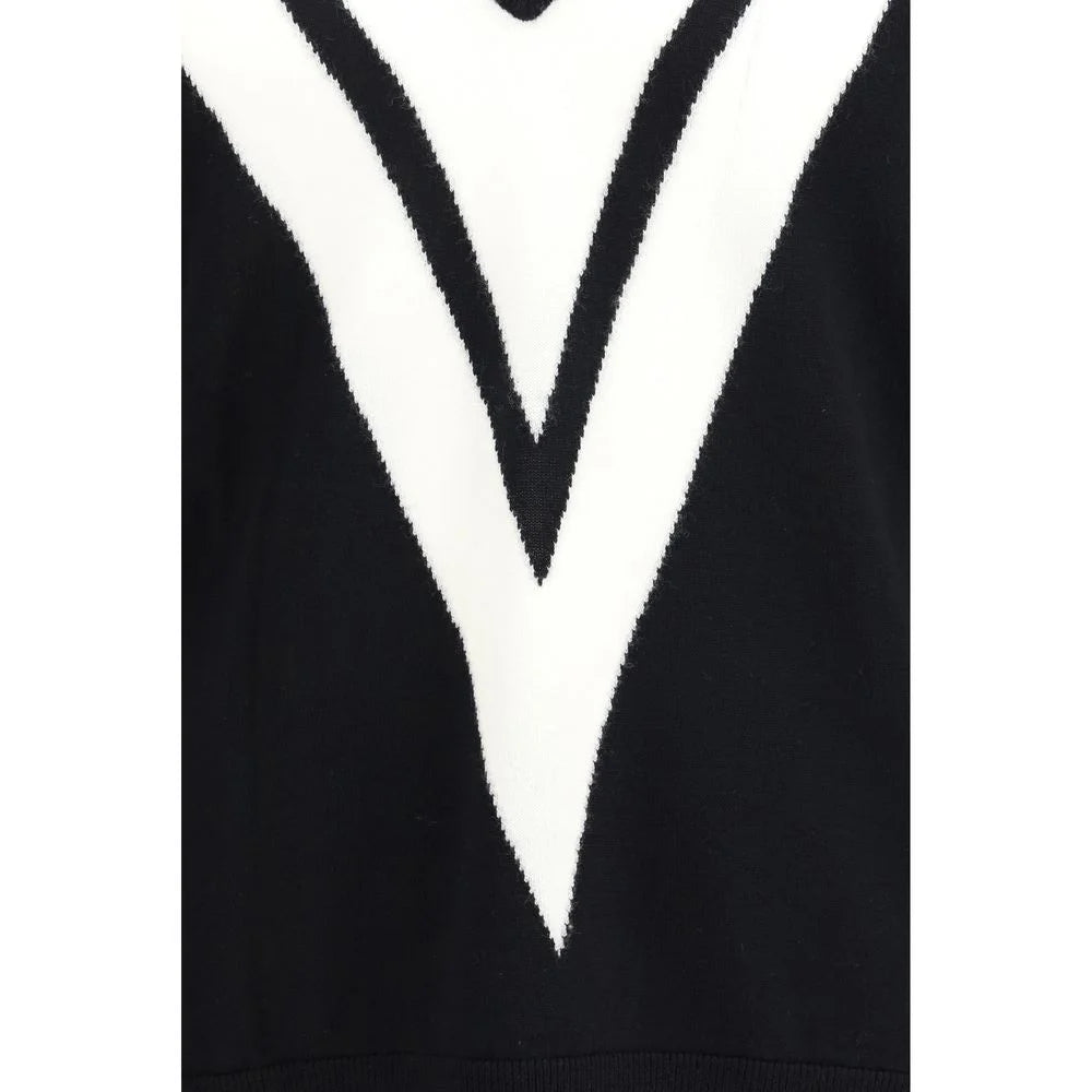 Valentino Black Fleece Wool Sweatshirt