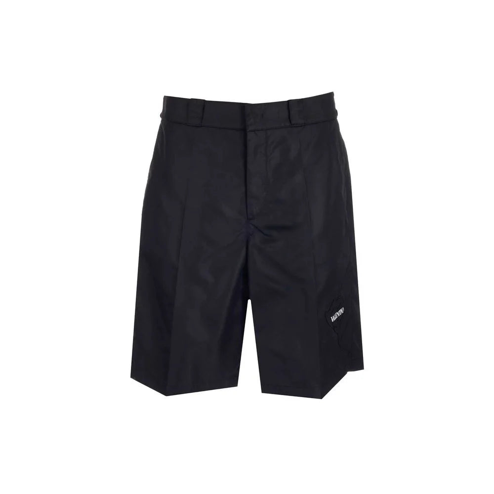 Valentino Black Nylon Bermuda Shorts - IT46 | S