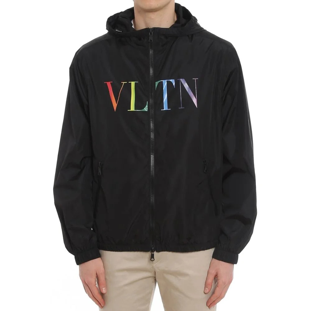 Valentino Black Polyamide Shell Jacket - 48 | M