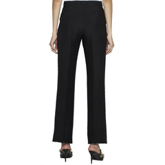 Valentino Black Silk Flared Pants - 42