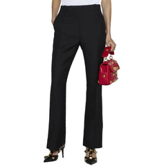 Valentino Black Silk Flared Pants - 42