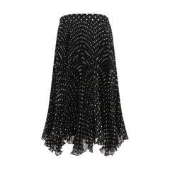 Valentino Black Viscose Midi Skirt - IT42 | L