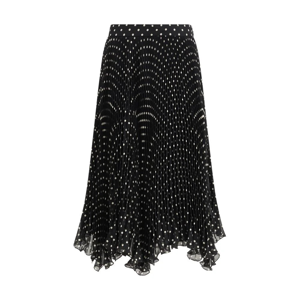 Valentino Black Viscose Midi Skirt - IT44 | L