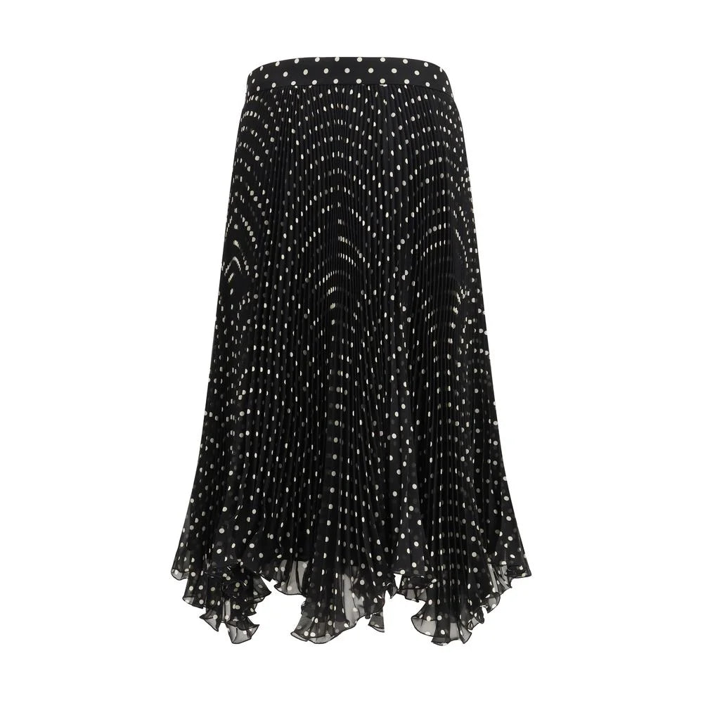 Valentino Black Viscose Midi Skirt - IT44 | L
