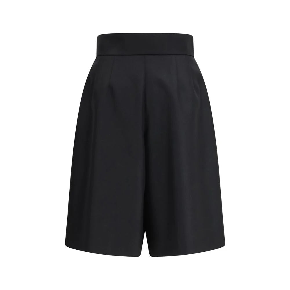 Valentino Black Wool Bermuda Shorts - IT46|XL
