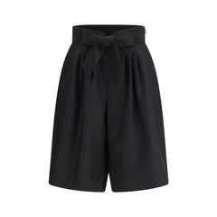 Valentino Black Wool Bermuda Shorts - IT46|XL