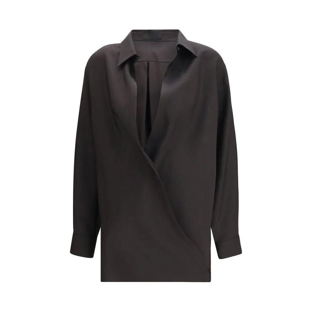 Valentino Black Wool Dress Shirt - IT44 | L