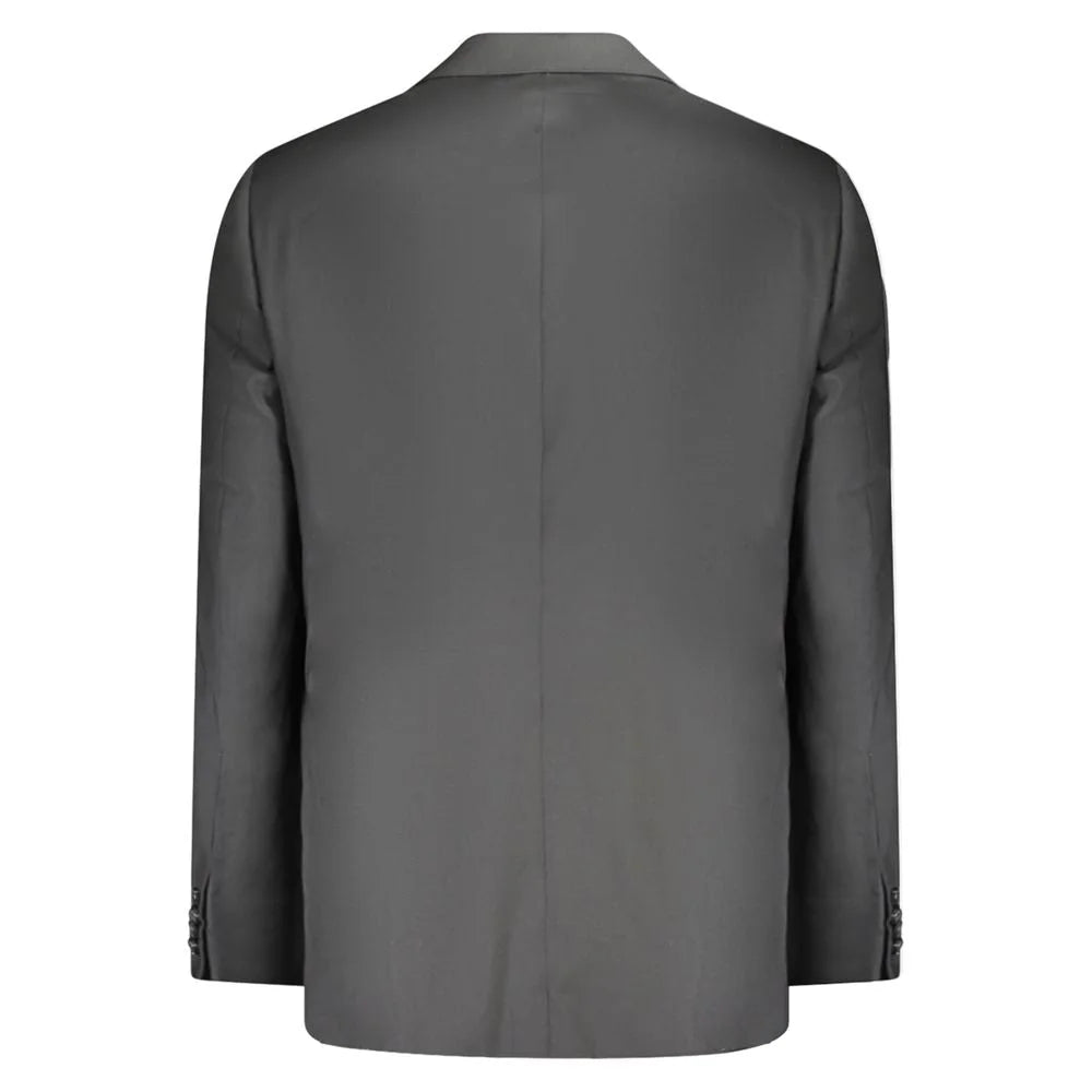 Valentino Black Wool Men Jacket - IT56 | 3XL - Sport Jackets
