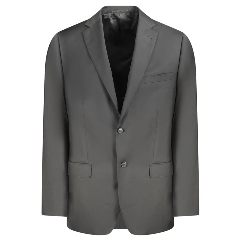 Valentino Black Wool Men Jacket - IT56 | 3XL - Sport Jackets