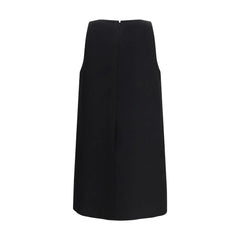 Valentino Black Wool Oves Aries Cocktail Dress - IT46|XL