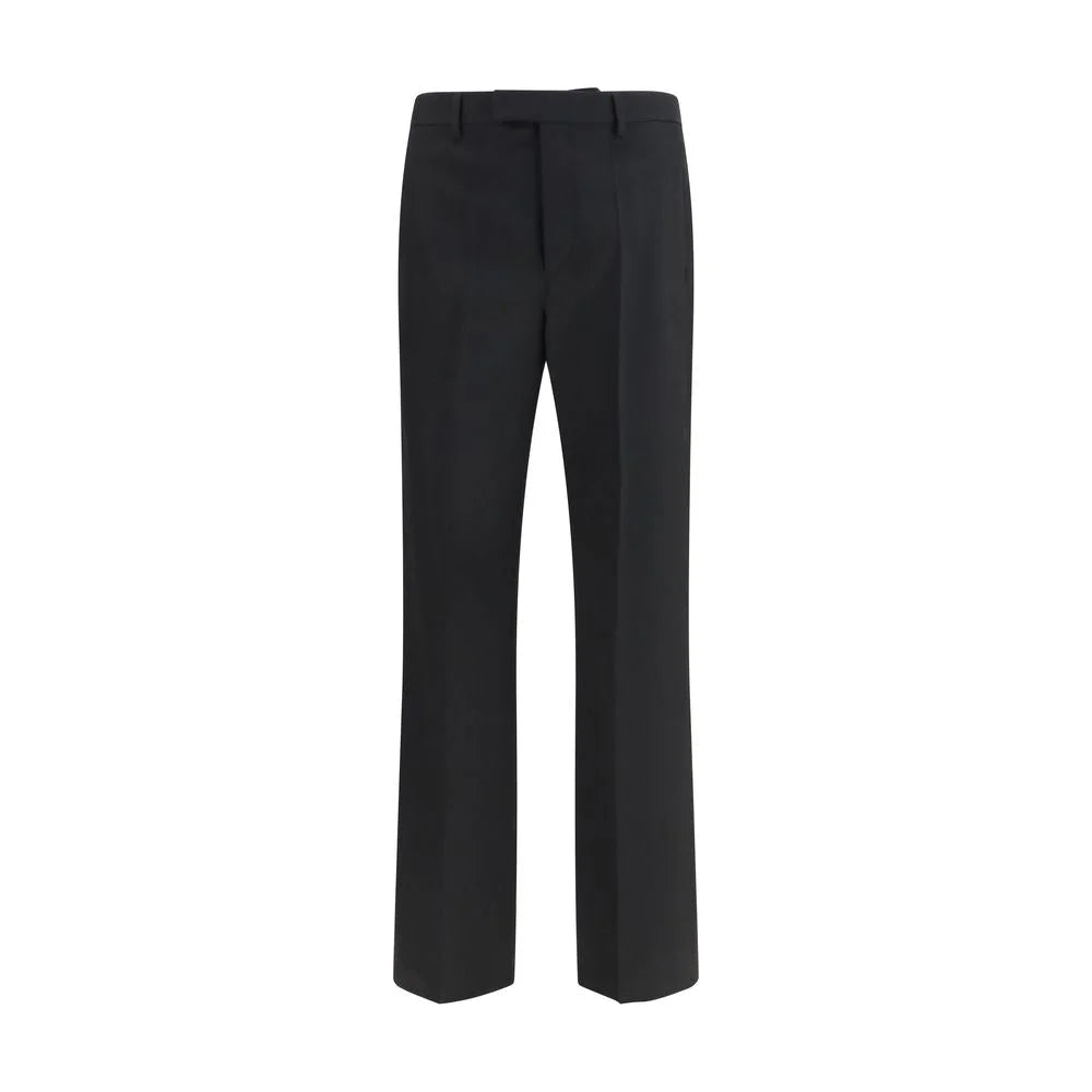 Valentino Black Wool Oves Aries Dress Pants