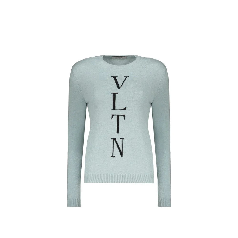 Valentino Blue Angora Sweatshirt