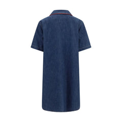 Valentino Blue Cotton Casual Dress