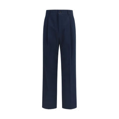 Valentino Blue Cotton Casual Pants