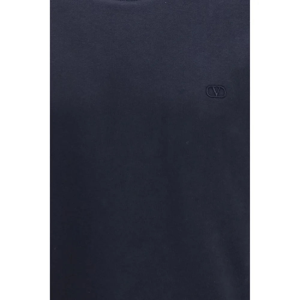 Valentino Blue Cotton Sweatshirt