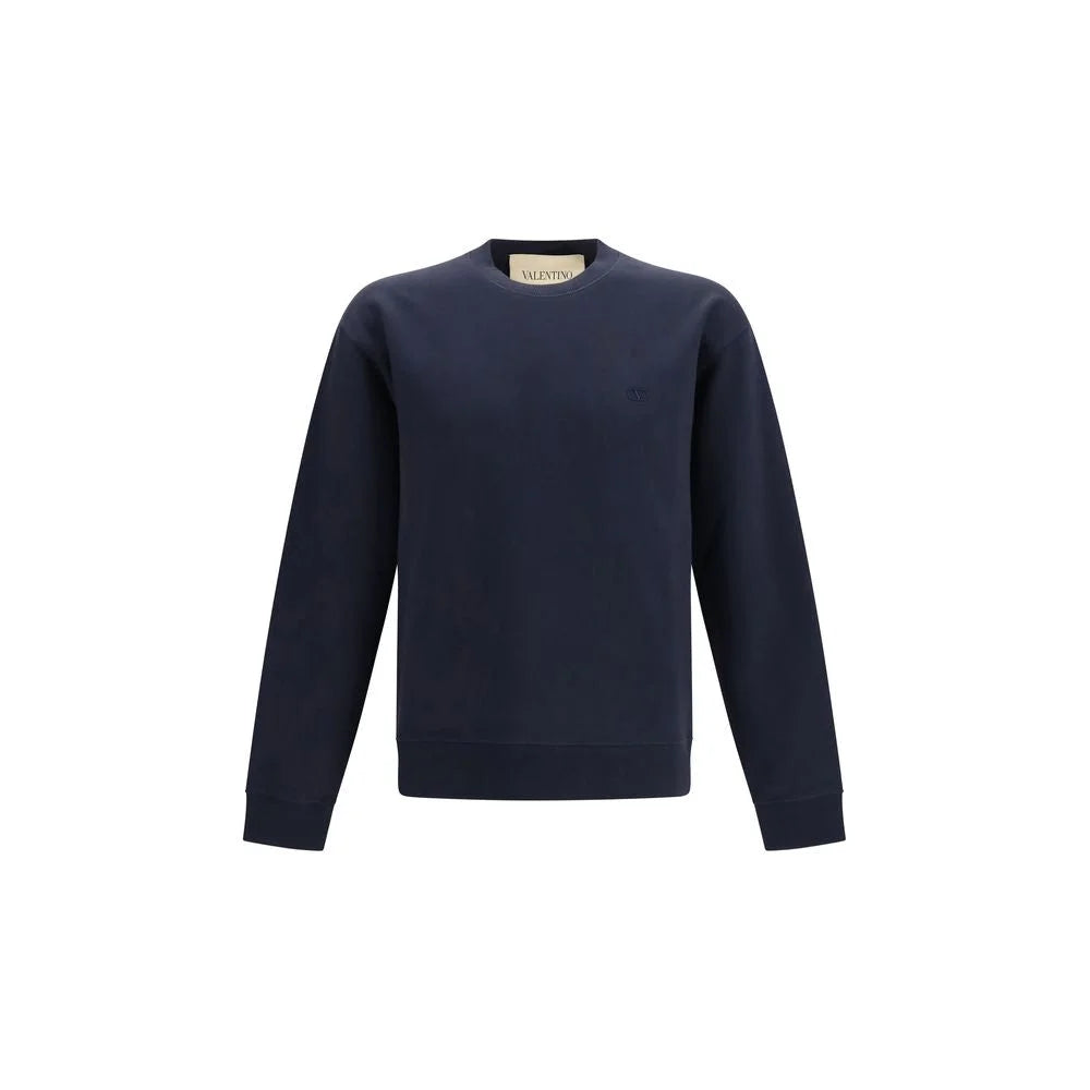 Valentino Blue Cotton Sweatshirt