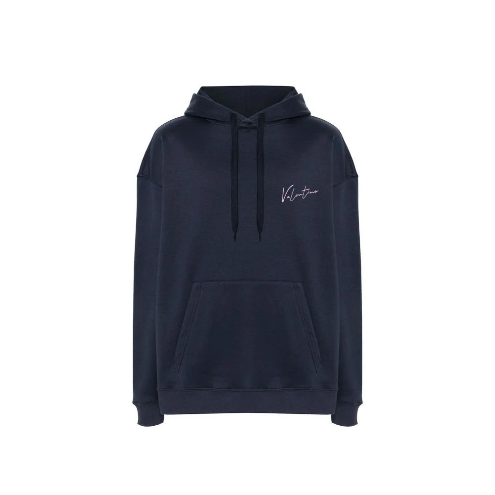 Valentino Blue Cotton Sweatshirt