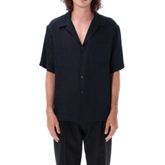 Valentino Blue Silk Pattern Shirt - IT54 | XL