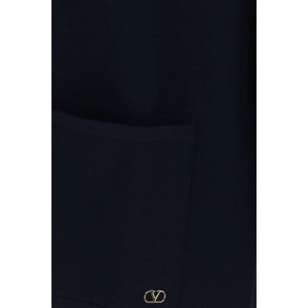 Valentino Blue Wool Oves Aries Cardigan