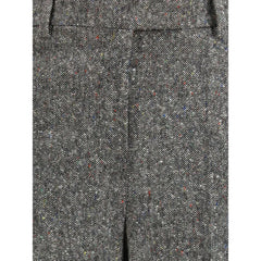 Valentino Bottonato Natté Wool Trousers - IT42 | L - Trousers