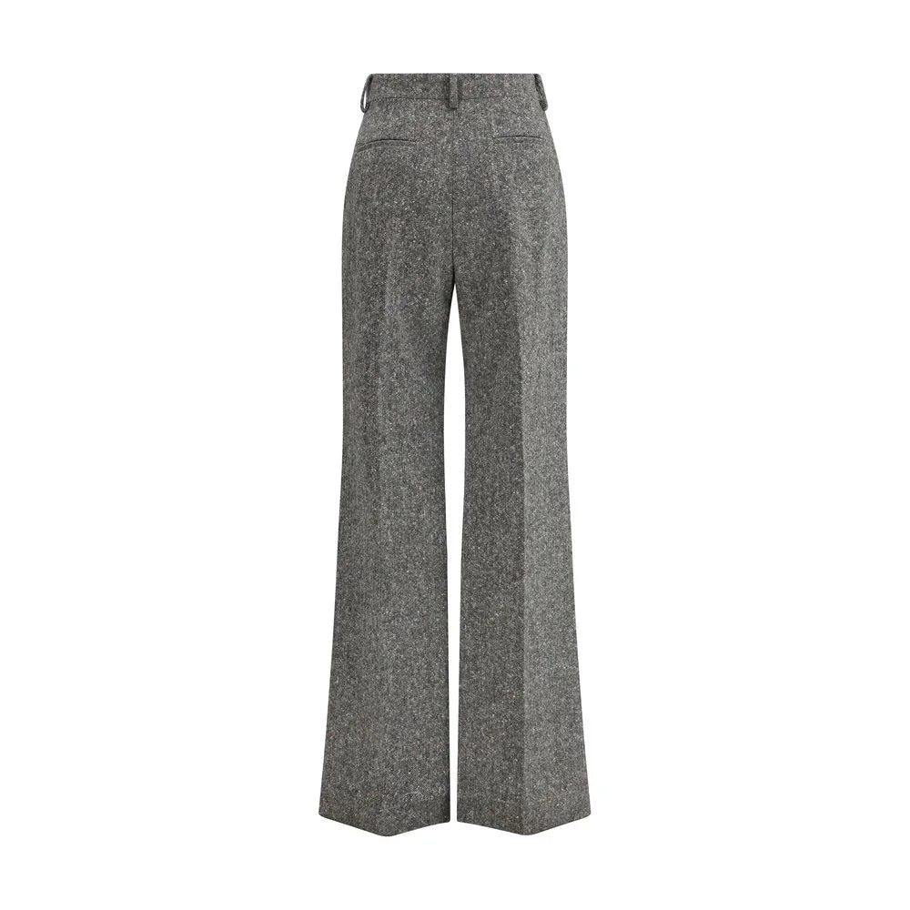 Valentino Bottonato Natté Wool Trousers - IT42 | L - Trousers
